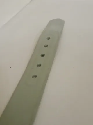 Cintura Tiè Ups in gomma grigio chiaro