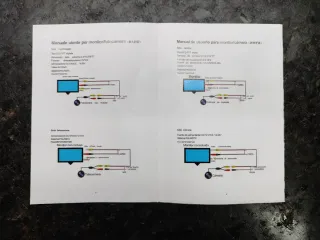 Cámara trasera coche líneas dinámicas