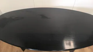 MESA OFICIDA DESPACHO REUNIONES DE MADERA NEGRA