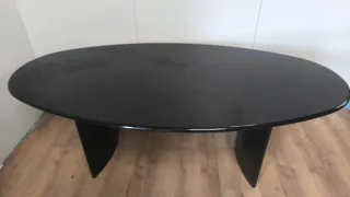 MESA OFICIDA DESPACHO REUNIONES DE MADERA NEGRA