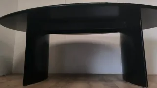 MESA OFICIDA DESPACHO REUNIONES DE MADERA NEGRA