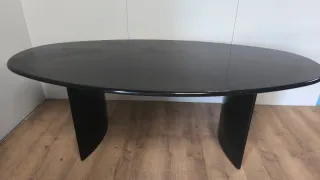 MESA OFICIDA DESPACHO REUNIONES DE MADERA NEGRA