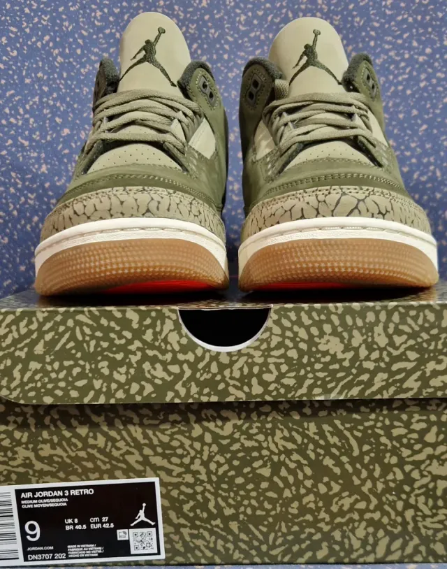 Zapatillas Nike Air Jordan 3 Retro Medium Olive