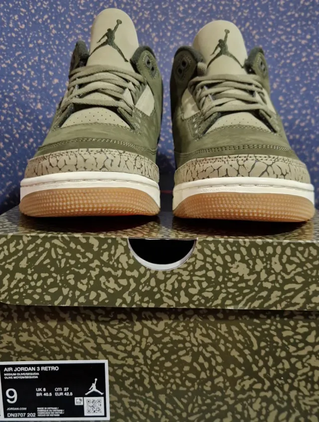 Zapatillas Nike Air Jordan 3 Retro Medium Olive
