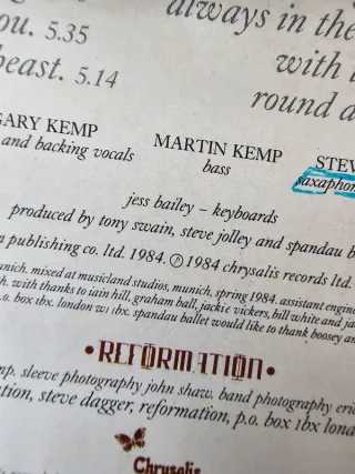 Spandau Ballet - Parade - 1984 MC