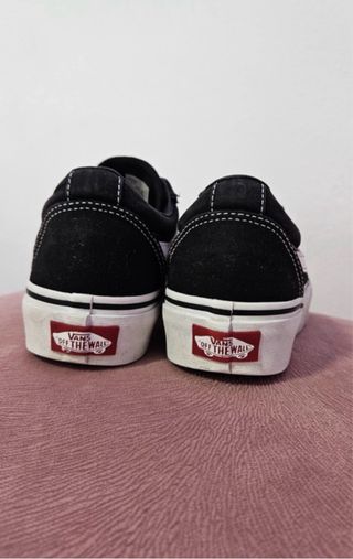 Zapatillas Vans niño negras y blancas