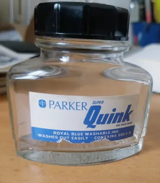 Lote 4 Tinteros Vacíos Parker, Pelikan, Waterman.