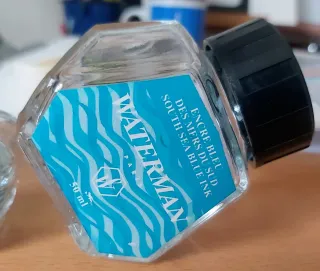 Lote 4 Tinteros Vacíos Parker, Pelikan, Waterman.