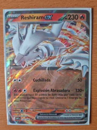 Reshiram EX Carta Pokémon