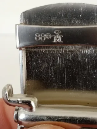 Fibbia Hugo Boss Argento