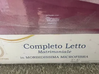 Completo Letto Matrimoniale Microfibra