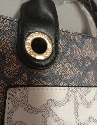 Bolso Tous modl. Amaya Kaos Icon. Beig-Negro.