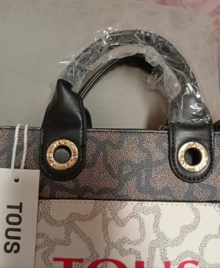 Bolso Tous modl. Amaya Kaos Icon. Beig-Negro.