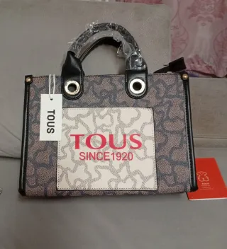 Bolso Tous modl. Amaya Kaos Icon. Beig-Negro.