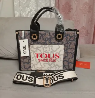 Bolso Tous modl. Amaya Kaos Icon. Beig-Negro.