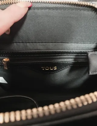 Bolso Tous modl. Amaya Kaos Icon. Beig-Negro.