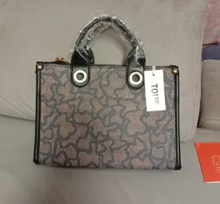 Bolso Tous modl. Amaya Kaos Icon. Beig-Negro.