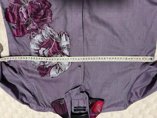 Camicia lilla over con stampa floreale mai usata