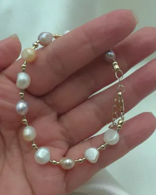 Pulsera multicolor - oro - Nueva