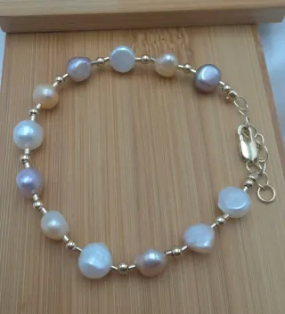 Pulsera multicolor - oro - Nueva