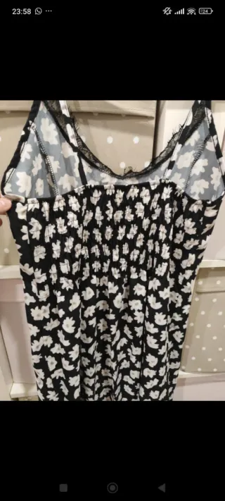 Vestido tirantes estampado flores