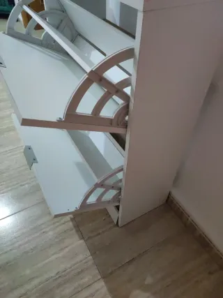 Zapatero blanco 2 puertas