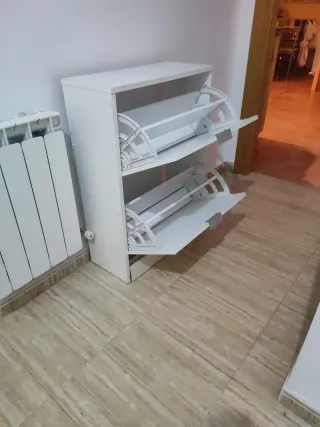 Zapatero blanco 2 puertas