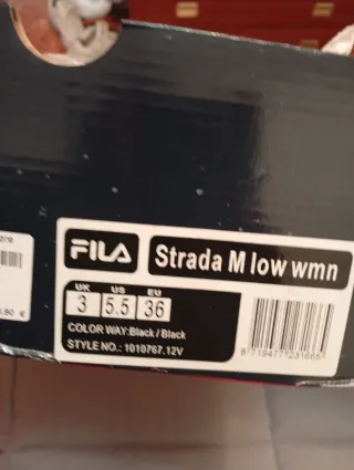 Zapatillas Fila Negras Brillantes