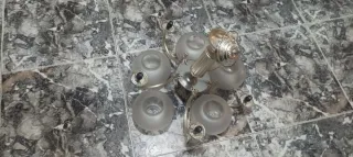 Lámpara Techo Vintage 5 Brazos Plateada