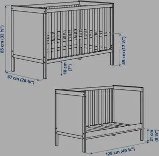 Cuna Sundvik Ikea Blanca