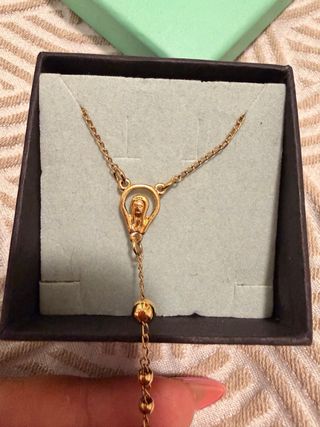 Rosario Dorado con Cruz Elegante