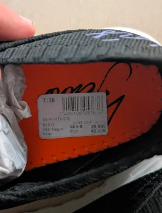 Zapatillas Lois Negras Talla 38