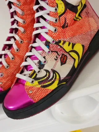 Stivaletti Le Silla Pop Art Arancioni Rosa