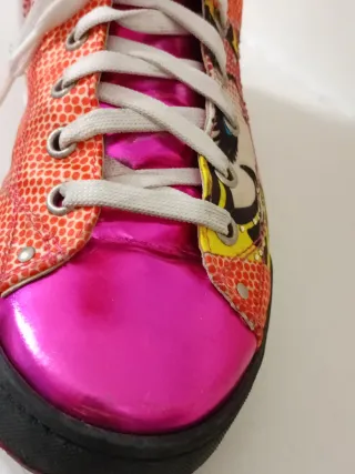 Stivaletti Le Silla Pop Art Arancioni Rosa