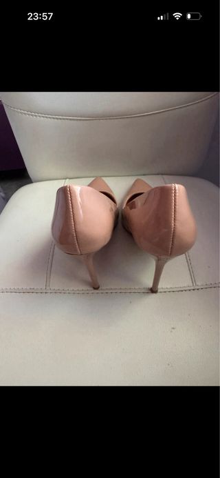 Zapatos de tacón beige/rosa