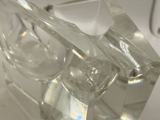 Cenicero o Cuenco de Cristal Tallado Art Déco