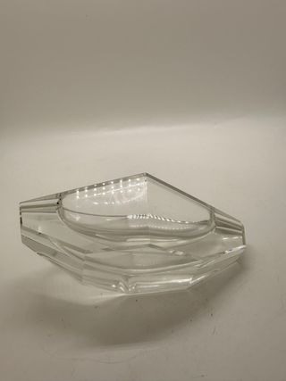 Cenicero o Cuenco de Cristal Tallado Art Déco