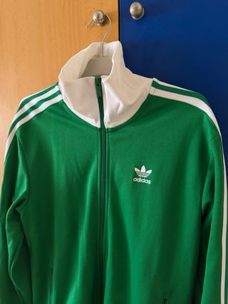 Chaqueta Adidas Verde y Blanca Talla S
