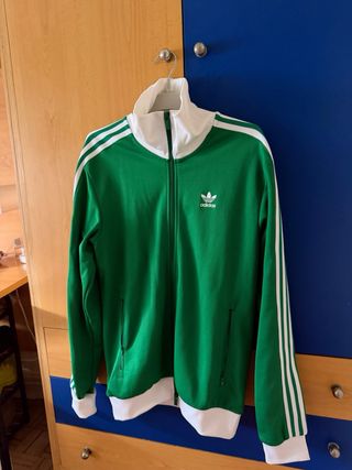 Chaqueta Adidas Verde y Blanca Talla S