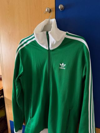 Chaqueta Adidas Verde y Blanca Talla S