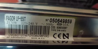 lavavajillas fagor lf-65it repuestos