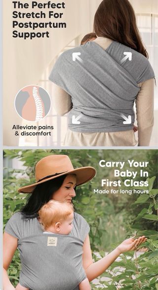 Portabebés KeaBabies 100% Original Gris