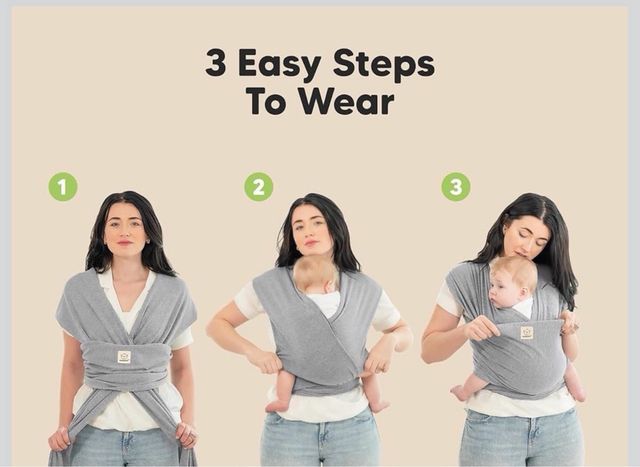 Portabebés KeaBabies 100% Original Gris