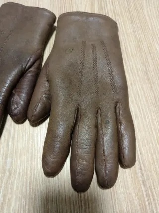 Guantes de caballero de piel