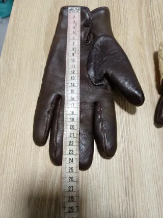 Guantes de caballero de piel