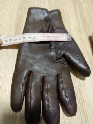 Guantes de caballero de piel