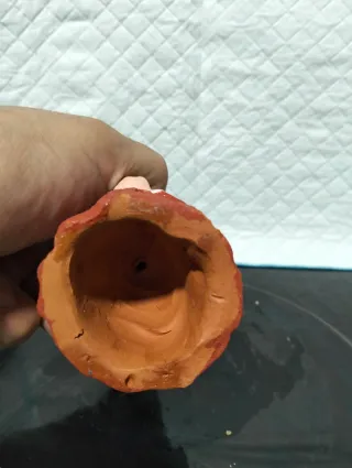 Figura de barro hecha a mano