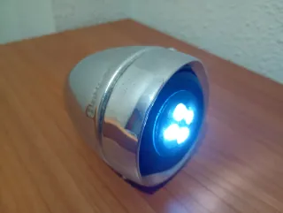 Faro y timbre acero bicicleta chopper custom