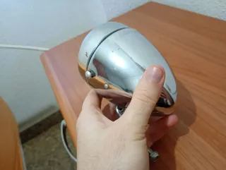 Faro y timbre acero bicicleta chopper custom