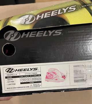 Zapatillas Heelys rosas y blancas